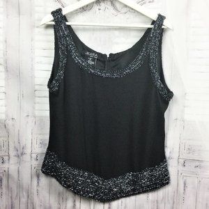 JK Ara Black Beaded Sleeveless Top 14